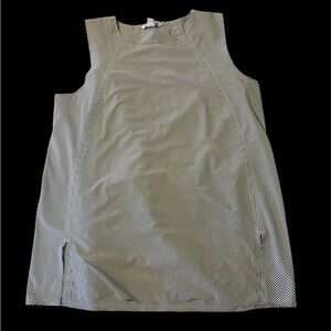 Athleta Gray Striped Sleeveless Top M